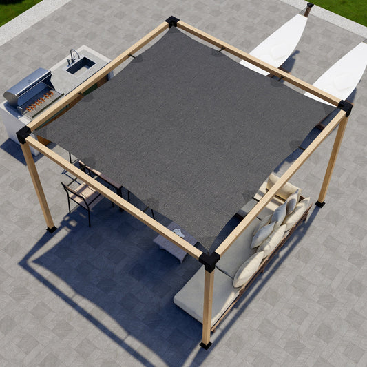 DIY Pergola Kit for a Freestanding Pergola With Canopy  (Up to 12' x 12')