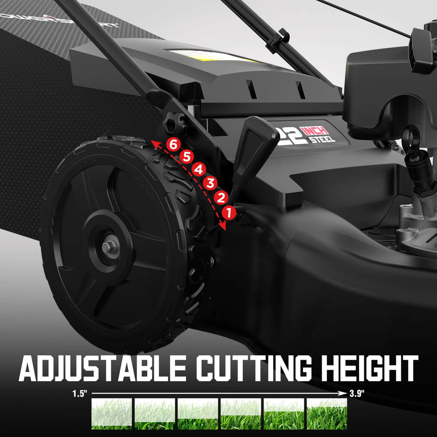 22" Gas Self-Propelled 3-in-1 Lawn Mower V8622S